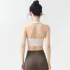 Top de yoga estilo Lulu con cuello halter y diseño de espalda cruzada retorcida, camiseta sin mangas deportiva transpirable y de soporte para fitness