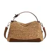 Moda 2026 Nova Bolsa de Ombro/Axila Tecida Grande Capacidade Versátil Estilosa para Mulheres Bolsa Transversal Tipo Almofada para o Dia a Dia