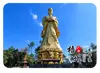 Montanha Baiyun de Wuzhou, Mar de Nuvens, Ímã de Geladeira de Vidro, Pico da Montanha, Torre Alta, Nuvens e Névoa Cobrindo a Montanha, Lembrança Turística da Cidade, Ornamento Magnético