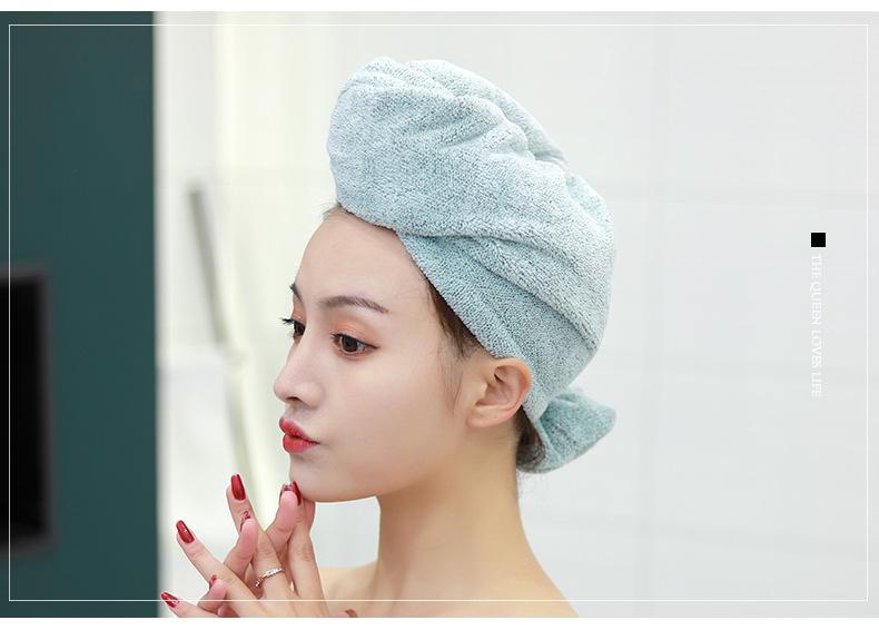 竹纤维干发帽_14