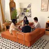 Sofá Compactado al Vacío Sala de Estar Plegable Doble Uso Apartamento Pequeño Sofá Cama Modular Extraíble y Lavable Perezoso Casual Tatami