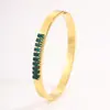 Pulsera de Acero de Titanio Transfronteriza de Comercio Exterior Sin Decoloración para Mujer, Pulsera Dorada de Diseño Personalizado de Lujo Ligero, Pulsera de Moda Trendy Ding-Dong