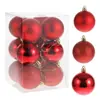 Venda Direta de Fábrica Lanrun Conjunto de Bolas de Natal 6/8cm Embalado em Caixa de PVC Bolas Decorativas de Natal Pacote com 12 Bolas de Natal de Plástico