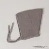 Gorro de Lana para Bebé Otoño e Invierno Estilo Ins con Punta y Cordones Protección para Orejas Gorro para Bebé de Pocos Meses de Edad Moderno