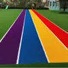 Parque de Césped Arcoíris para Jardín de Infancia Césped Artificial Alfombra Arcoíris Césped Artificial Pista Arcoíris Simulada Césped