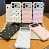 Funda de teléfono de lunares de macarrón de dopamina adecuada para Apple 18 Pro Max, 17/16, diseño simple de ventana grande para niñas, 15