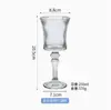 Taças em relevo com listras verticais vintage, cristais elegantes para uso doméstico, incluindo taças de vinho, taças para vinho tinto e taças de champanhe, todas com alto apelo estético