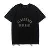 FOG marca de moda europeia e americana high street hip hop manga curta beisebol esportes beisebol impressão de letras homens e mulheres casuais t