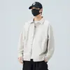 Jaqueta Camisa Primavera e Verão 2025 Jaqueta Fina Masculina Primavera e Outono Gola Simples Moda Tendência Bonita Camisa Nova Chegada
