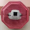 Conjunto de Alianças de Casamento em Zircônia com Toque de Luxo Leve e de Alto Padrão para Mulheres, Requintado para Banquetes de Casamento, em Estoque R3400A-R3400C