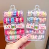 Gomas para el pelo tipo cable de teléfono para niños, aptas para bebés, alta elasticidad, gomas para el pelo de colores dopamina para cabello rizado de niñas