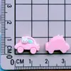 Mini carrito de globos de conejo de dibujos animados, piruleta en maceta, horquilla de chocolate para uñas, crema de gel, accesorios para hacer tú mismo