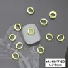 X41 novo dourado 26 letras em inglês joias para unhas atacado simples tridimensional liga metálica diy decoração de unhas