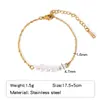 Pulseira de Combinação Popular de Aço Inoxidável Mais Vendida Transfronteiriça Moda Europeia e Americana Charme Pulseira Feminina Grossa e Fina Banhada a Vácuo 18K