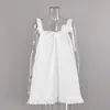 Temu se especializa en Camisones de Algodón Transpirable con Encaje Hueco de Estilo Europeo y Americano y Bordes con Volantes, Ropa de Dormir Holgada para el Hogar para Mujeres