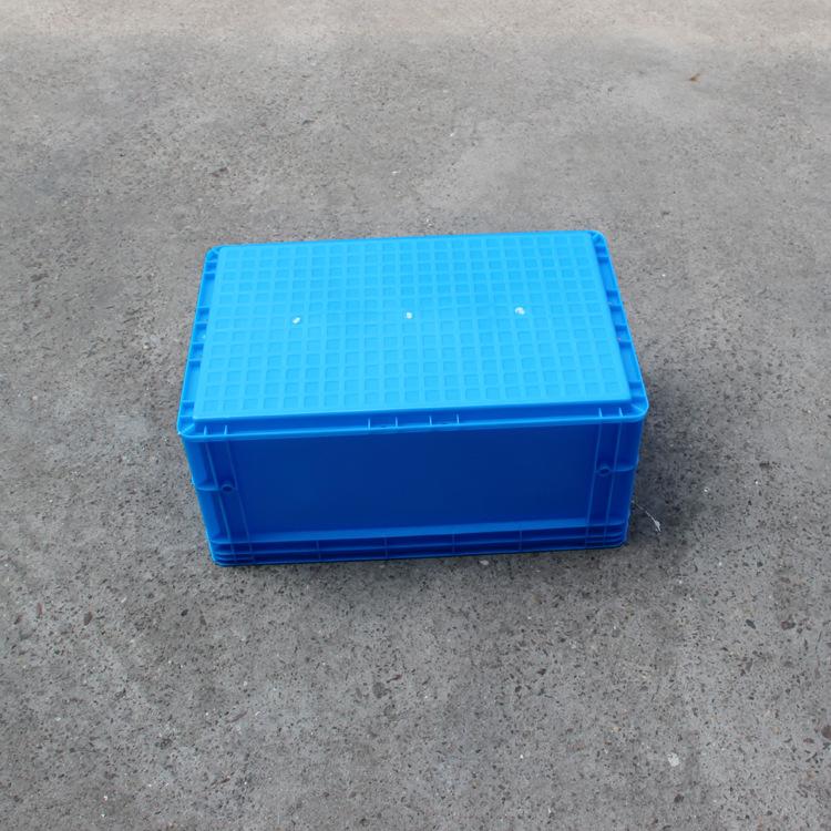 常州直销蓝色加厚塑料物流周转箱五金汽配塑胶箱600
