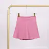 Saia Curta Lulu com Shorts de Yoga Embutidos, Saia de Secagem Rápida para Mulheres, Saia Esportiva de Tênis, Roupa Fitness Anti-Exposição para Mulheres
