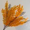 Cachos artificiais de folhas de acácia para arranjos de chão de casamento, decoração de casamento, arranjos florais, folhagem de fundo, decorações de corredor de hotel