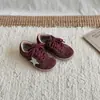 XSH Retro Sujo Sujo|Sapatos Planos Descalços Infantis Versáteis Tênis Esportivos 26 Outono Inverno Estilo Coreano Tendência Legal Meninos e Meninas