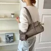 Bolsa tote minimalista estilo coreano para mulheres, nova moda outono 2026, grande capacidade, para trabalho, uso diário, ombro, axila