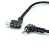 Mini 5P Doblez Izquierdo a DC2.5 TRRS Codo Negro Trenzado Exterior Cable de Datos Cable de Conexión de Alimentación