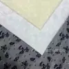 2026 Tecido de Renda Manga Longa Camada Base Camiseta Top Vazado Tecido de Renda Preto e Branco Damasco Em Estoque Renda