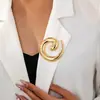 Broche de Moda Creativo Geométrico Espiral Caliente Personalizado Transfronterizo Adecuado para Uso Diario de Fiesta de Negocios para Mujeres
