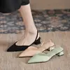 Nueva colección de verano de comercio exterior 2026: sandalias sencillas de punta fina, sandalias de tacón de bloque para mujer, sandalias de tacón alto para mujer con tiras finas, zapatos de salón de moda