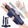 Férula para dedo, un soporte deportivo para el dedo, proporciona soporte y fijación para los dedos; dispositivo de fijación multi-dedo ajustable