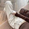 Calça Jeans Reta para Mulheres, Outono e Inverno, Cintura Alta, Emagrecedora, Casual, Versão Estreita, Cor Damasco, Calça Jeans Wide Leg, Caimento Solto, A2795