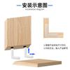 Conectores de Esquina Begonia Seleccionados Cuidadosamente Plástico de Nylon Accesorios de Ferretería para Muebles Conectores Invisibles de Madera para Armarios de Armario