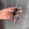 La Serie Colección Plata es Adecuada para Xiaomi Mi Band 9/10 Metal Acero Inoxidable 8/9Pro Correas Redmi Watch5/6