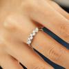 Anillo asimétrico de hip-hop de plata esterlina S925, anillo femenino, Europa y Estados Unidos, fabricantes de anillos de moissanita transfronterizos en vivo al por mayor