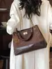 Bolsa Fosca Retrô Outono e Inverno Feminina 2026 Novo Estilo Moda para o Dia a Dia Bolsa de Ombro Único Transversal Bolsa de Mão de Alta Qualidade