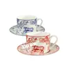 Venta al por mayor transfronteriza Vajilla de Porcelana Ósea Dijia Serie Ruyi Tigre Plato para Comida Occidental de Hotel Plato para Bistec Plato para Taza Plato para Bol Cuchara Vajilla