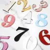 Nuevos Números Acrílicos Transfronterizos 0-9 Inserts para Pasteles de Aniversario de Boda Accesorios de Decoración para Hornear Fiestas de Cumpleaños