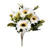 Pintura al Óleo 7 Flores Gerbera Flor Artificial Decoración Floral Decoración de Sala de Estar Flores Ramo de Plástico Flores para Mesa de Comedor