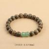 Pulsera de Bambú de Jade Dongling Natural Hoja de Sándalo Verde Sándalo Rojo Nuevo Estilo Chino Estilo Nacional Joyería Ébano Pulsera de Cuentas