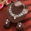 Collar y Pendientes con Colgante de Corazón y Borla Ecológicos Europeos Galvanizados Transfronterizos Nuevos de Alta Resistencia de Gama Alta Accesorios de Moda para Fiesta para Mujeres