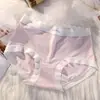 Pantaletas de Seda Helada Estilo Japonés para Mujer, Talla Grande 100 kg, Entrepierna de Ácido Poliláctico y Algodón Puro, Antibacterianas, Tiro Medio, Bragas sin Costuras