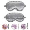 Antifaz de Imitación Seda Hoja de Loto con Banda Elástica para Dormir, Bloqueo de Luz, No Presiona los Ojos, Transpirable, Protección de Viaje, Cobertura Completa de Ojos, Ligero