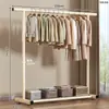 Perchero de pie para el hogar, dormitorio, balcón, dormitorio, tendedero simple, poste único, barra de secado interior