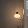 Luminária pendente de cabeceira vintage estilo francês, luminária de teto para quarto, cabeça única, alta qualidade, moderna, ajustável, simples, sala de jantar, pequena, luxo discreto