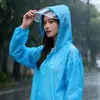Impermeable desechable de cuerpo completo con ala extendida de EVA para conciertos al aire libre y viajes, poncho de lluvia portátil largo de una sola pieza