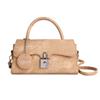 2025 Bolso de Cierre Estilo Nuevo Textura Retro Casual para Mujer Gran Capacidad Bolso Cuadrado Pequeño Cruzado al Hombro