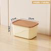 Caja de almacenamiento de escritorio para organizar aperitivos, juguetes y dormitorio, cesta rectangular para comestibles, caja de almacenamiento con tapa para el hogar.