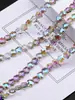Miçangas de Flor de Ameixa de Cristal de 10mm Furo Reto Flor de Cinco Pétalas Vidro Miçangas Facetadas Pulseira Colar Acessórios para Roupas Venda por Atacado