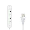 USB smart plug-in multi-hole office wiring board de alta potência atacado plug-in com fio padrão britânico e americano europeu
