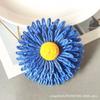 Broche de rafia tejida a mano de tres capas con diseño de girasol para mujer, estilo bohemio festivo, accesorios para pendientes al por mayor