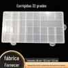 Fornecimento de fábrica 32 caixa de grade caixa de plástico 32 caixa de armazenamento de grade arco-íris elástico frisado caixa grade transparente fixa